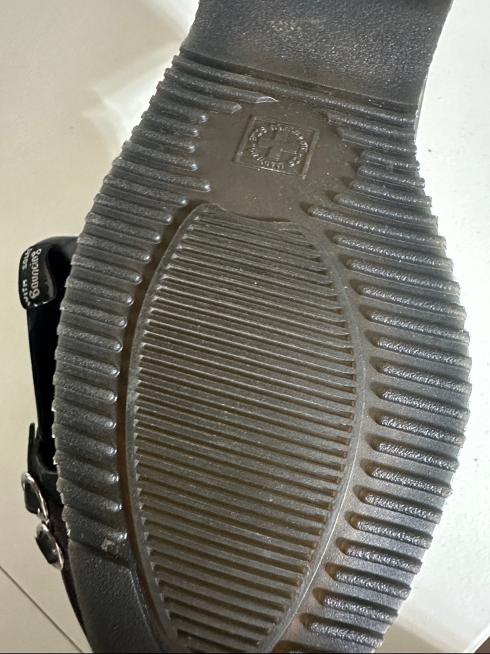 Dr. Martens Black Leather Double-Buckle Flats - Picture 6 of 11